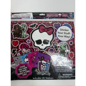 Monster High Clawsome Giant Stickers 23 Stickers Style#1412MH New